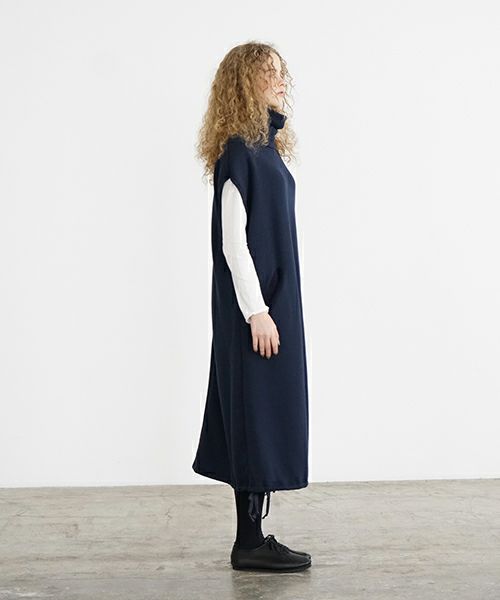 Mochi / home&miles.モチ / ホーム＆マイルズ.turtle neck one piece [navy]