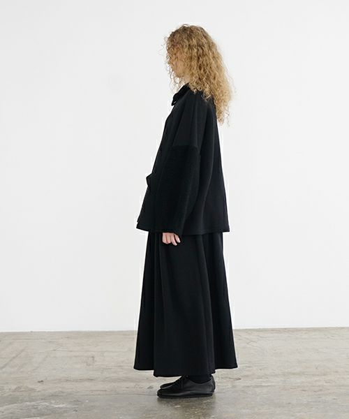 Mochi / home&miles.モチ / ホーム＆マイルズ.zip up cardigan [black]