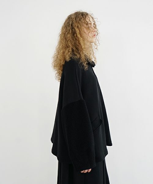 Mochi / home&miles.モチ / ホーム＆マイルズ.zip up cardigan [black]