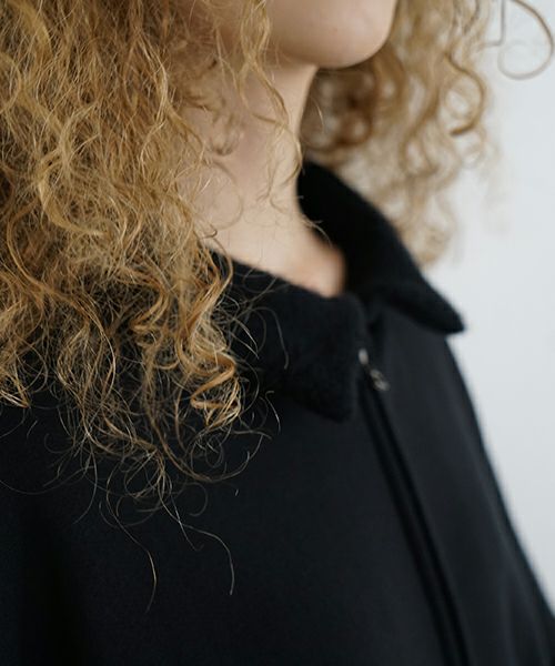 Mochi / home&miles.モチ / ホーム＆マイルズ.zip up cardigan [black]