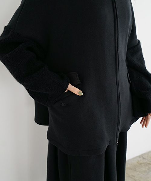 Mochi / home&miles.モチ / ホーム＆マイルズ.zip up cardigan [black]