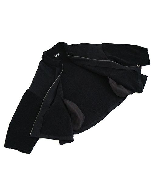 Mochi / home&miles.モチ / ホーム＆マイルズ.zip up cardigan [black]