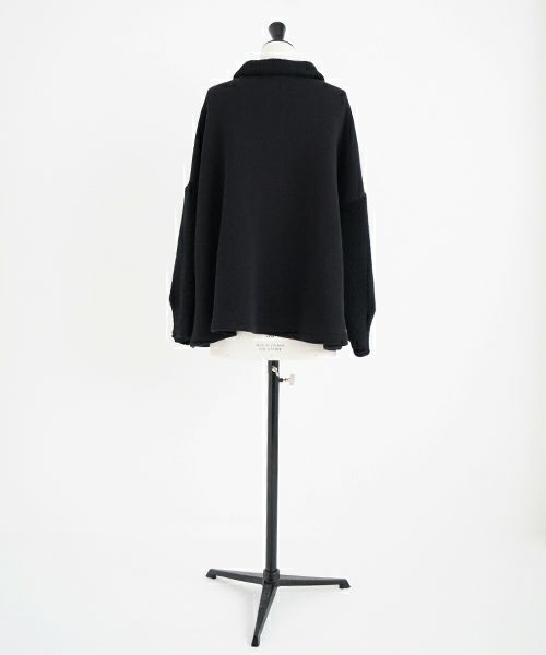 Mochi / home&miles.モチ / ホーム＆マイルズ.zip up cardigan [black]