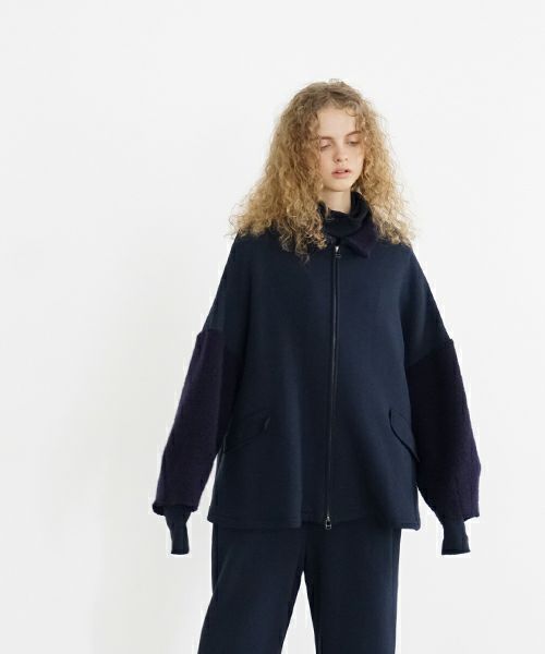 Mochi / home&miles.モチ / ホーム＆マイルズ.zip up cardigan [navy]