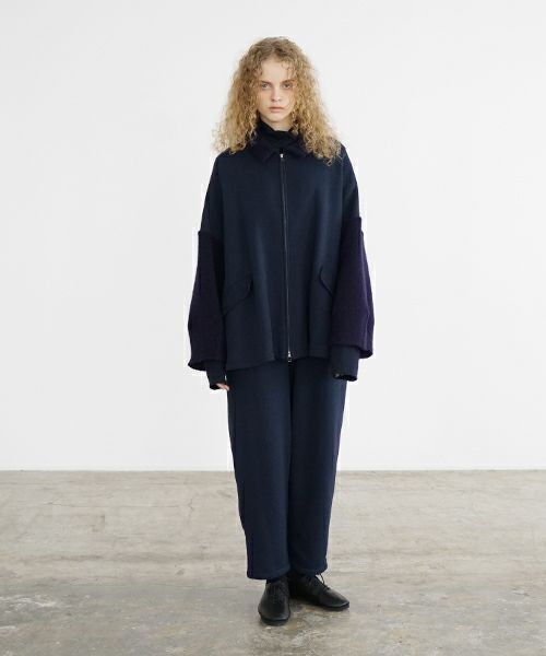 Mochi / home&miles.モチ / ホーム＆マイルズ.zip up cardigan [navy]