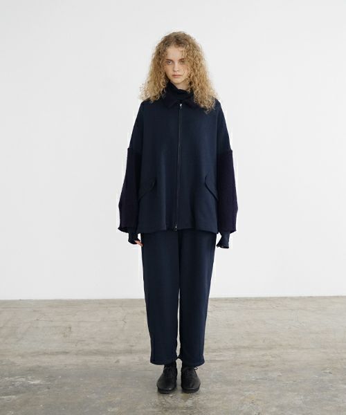 Mochi / home&miles.モチ / ホーム＆マイルズ.zip up cardigan [navy]