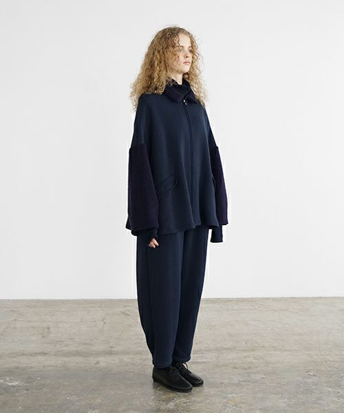 Mochi / home&miles.モチ / ホーム＆マイルズ.zip up cardigan [navy]