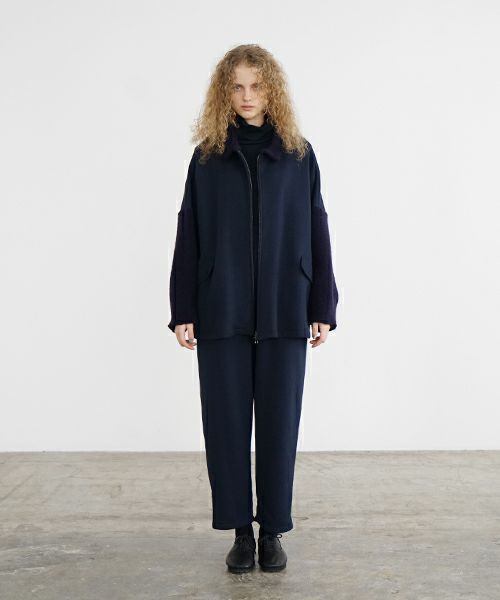 Mochi / home&miles.モチ / ホーム＆マイルズ.zip up cardigan [navy]