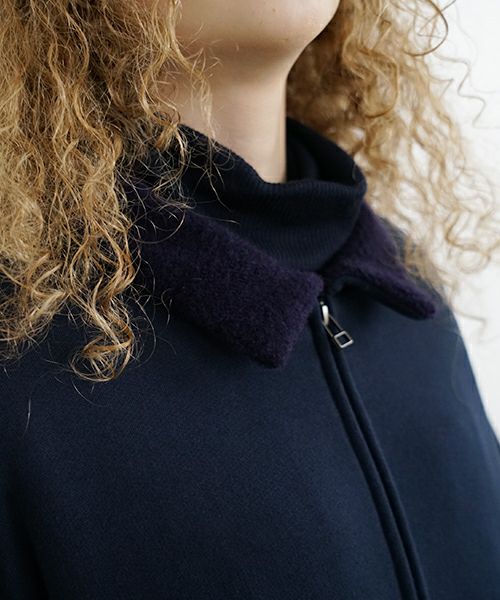 Mochi / home&miles.モチ / ホーム＆マイルズ.zip up cardigan [navy]