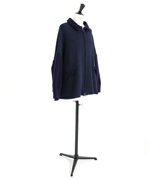 Mochi / home&miles.モチ / ホーム＆マイルズ.zip up cardigan [navy]