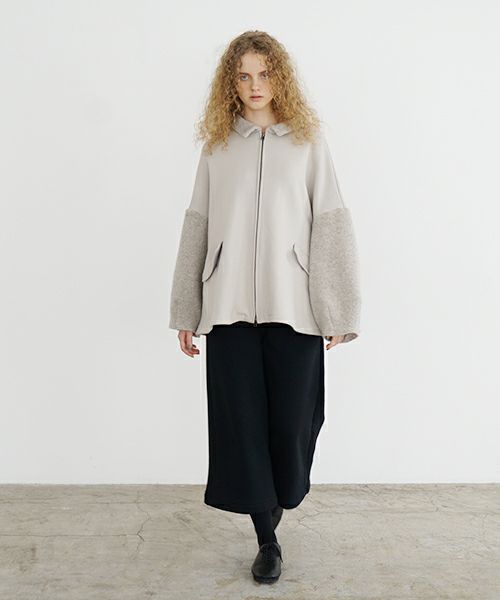 Mochi / home&miles.モチ / ホーム＆マイルズ.zip up cardigan [greige]