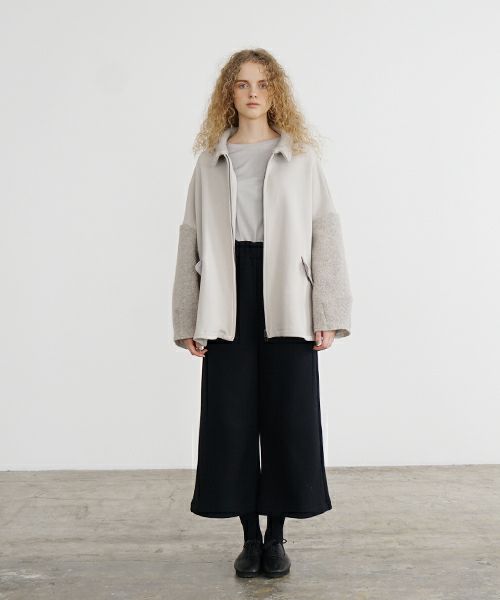 Mochi / home&miles.モチ / ホーム＆マイルズ.zip up cardigan [greige]