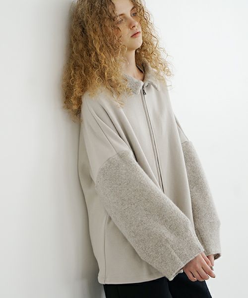 Mochi / home&miles.モチ / ホーム＆マイルズ.zip up cardigan [greige]