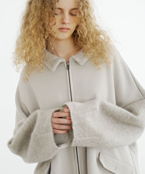 Mochi / home&miles.モチ / ホーム＆マイルズ.zip up cardigan [greige]