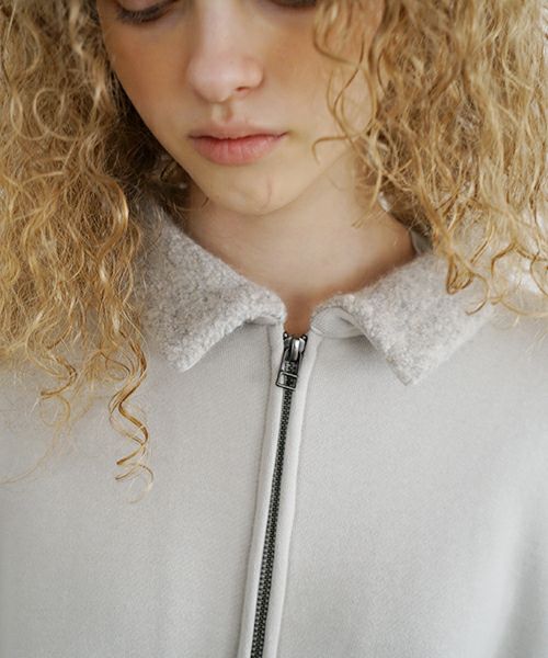 Mochi / home&miles.モチ / ホーム＆マイルズ.zip up cardigan [greige]