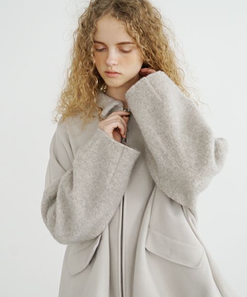 Mochi / home&miles.モチ / ホーム＆マイルズ.zip up cardigan [greige]