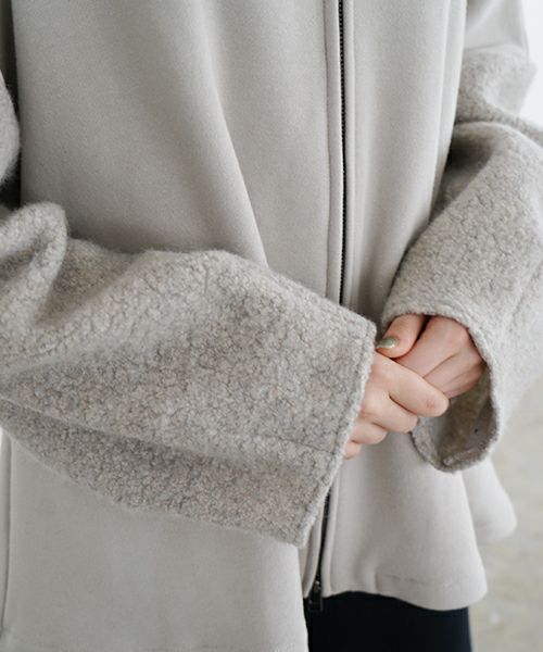 Mochi / home&miles.モチ / ホーム＆マイルズ.zip up cardigan [greige]