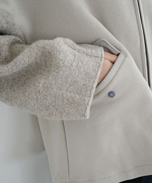 Mochi / home&miles.モチ / ホーム＆マイルズ.zip up cardigan [greige]