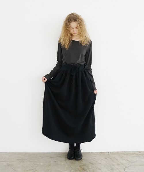 Mochi / home&miles.モチ / ホーム＆マイルズ.long skirt [black]