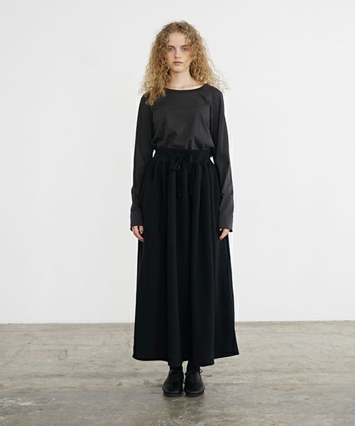 Mochi / home&miles.モチ / ホーム＆マイルズ.long skirt [black]