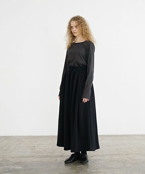 Mochi / home&miles.モチ / ホーム＆マイルズ.long skirt [black]