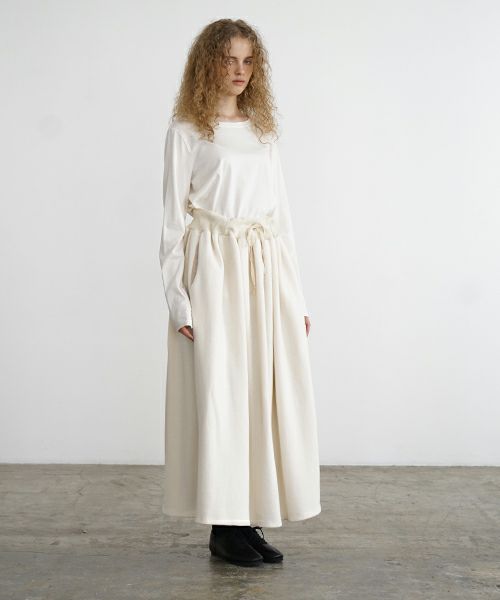Mochi / home&miles.モチ / ホーム＆マイルズ.long skirt [off white]
