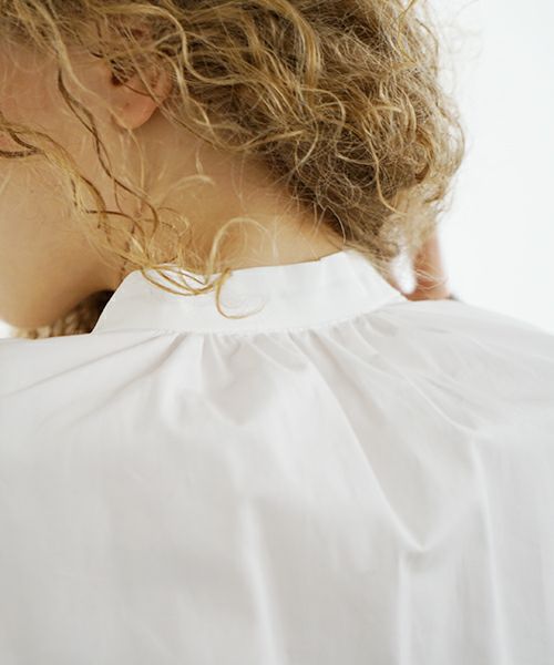 Mochi.モチ.gather blouse [finx cotton]