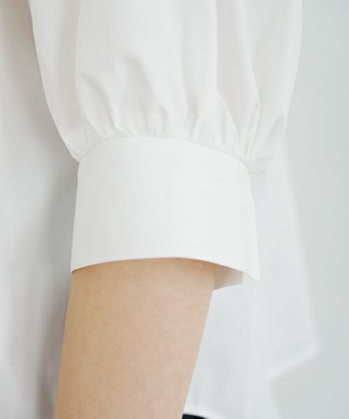 Mochi.モチ.gather blouse [finx cotton]