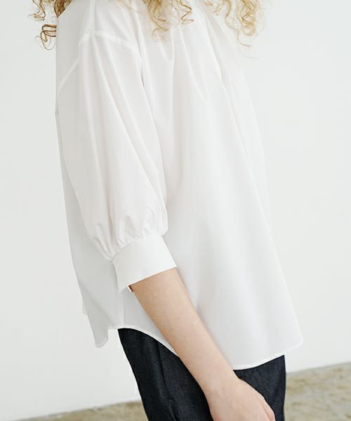 Mochi.モチ.gather blouse [finx cotton]