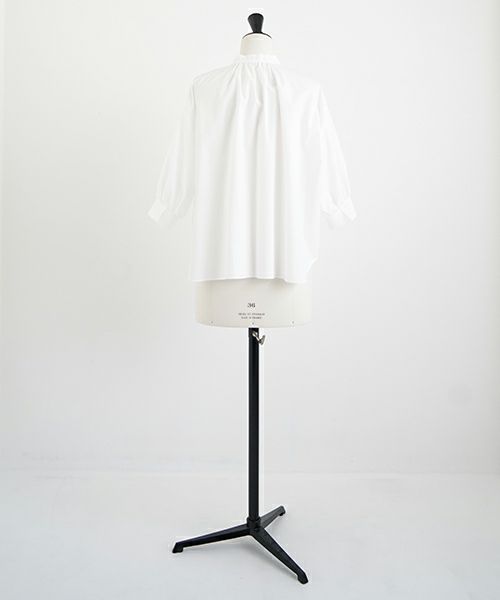 Mochi.モチ.gather blouse [finx cotton]