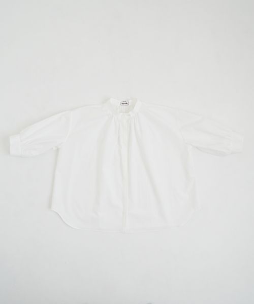Mochi.モチ.gather blouse [finx cotton]