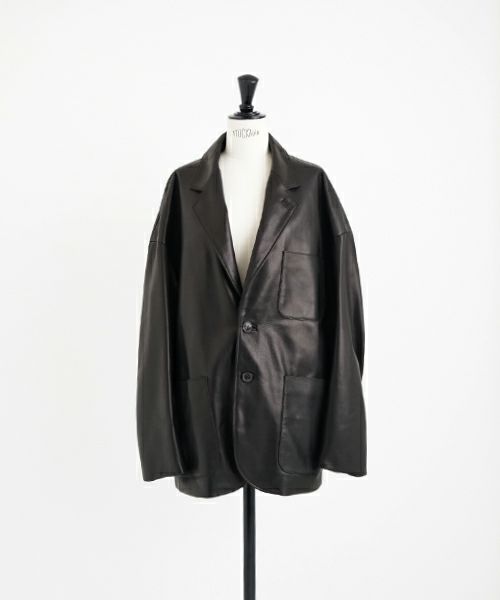 YOKO SAKAMOTO.ヨーコサカモト. LEATHER BIG JACKET [BLACK] YS - 23AW - 11