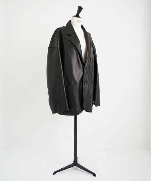 YOKO SAKAMOTO.ヨーコサカモト. LEATHER BIG JACKET [BLACK] YS - 23AW - 11