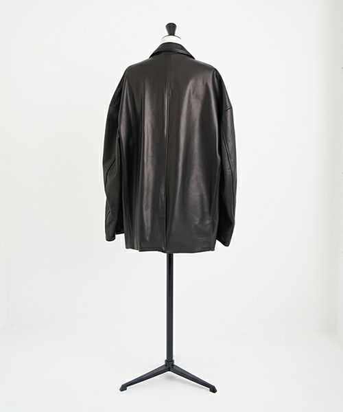 YOKO SAKAMOTO ヨーコサカモト LEATHER BIG JACKET [BLACK] YS - 23AW - 11