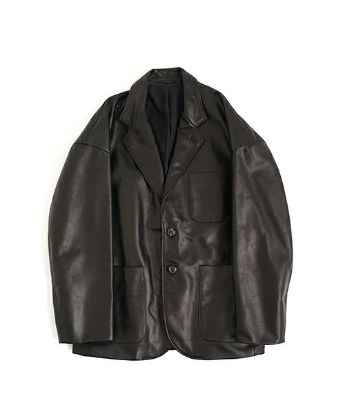 YOKO SAKAMOTO ヨーコサカモト LEATHER BIG JACKET [BLACK] YS - 23AW - 11