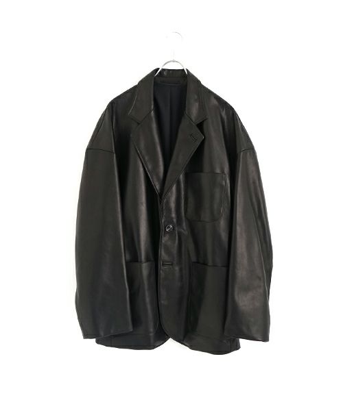 YOKO SAKAMOTO ヨーコサカモト LEATHER BIG JACKET [BLACK] YS - 23AW - 11