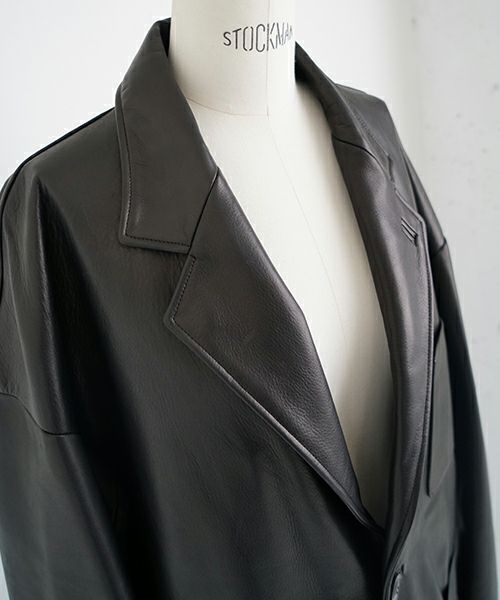 YOKO SAKAMOTO.ヨーコサカモト. LEATHER BIG JACKET [BLACK] YS - 23AW - 11