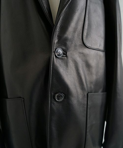 YOKO SAKAMOTO.ヨーコサカモト. LEATHER BIG JACKET [BLACK] YS - 23AW - 11