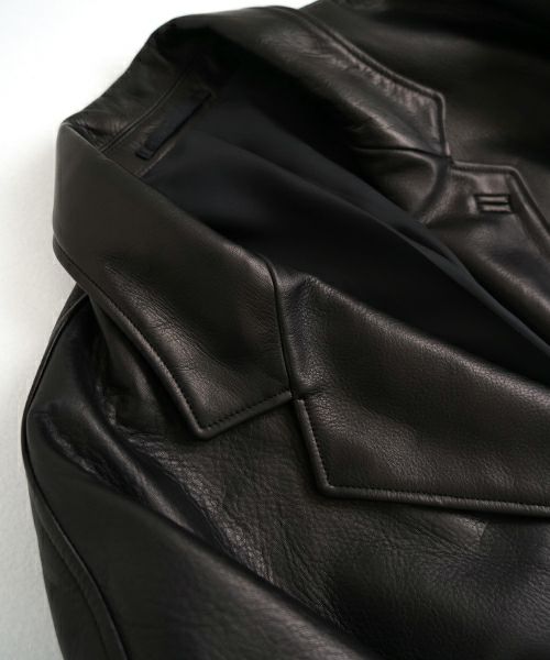 YOKO SAKAMOTO.ヨーコサカモト. LEATHER BIG JACKET [BLACK] YS - 23AW - 11