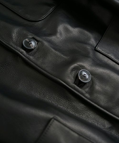 YOKO SAKAMOTO.ヨーコサカモト. LEATHER BIG JACKET [BLACK] YS - 23AW - 11
