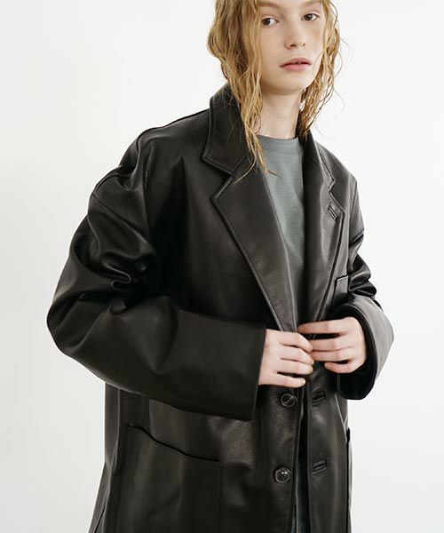 YOKO SAKAMOTO.ヨーコサカモト. LEATHER BIG JACKET [BLACK] YS - 23AW - 11