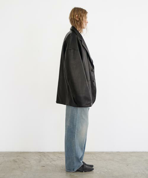 YOKO SAKAMOTO.ヨーコサカモト. LEATHER BIG JACKET [BLACK] YS - 23AW - 11