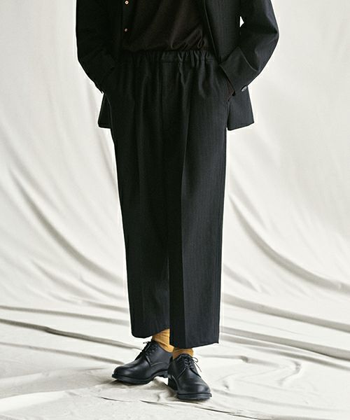 YOKO SAKAMOTO ヨーコサカモト CLASSIC EASY TROUSERS [BLACK] YS - 23AW - 18