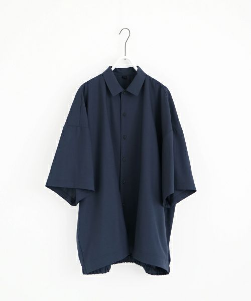 VU ヴウ balloon shirt [DEEP BLUE］バルーンシャツ vu-s24-s01