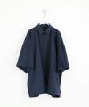 VU ヴウ balloon shirt [DEEP BLUE］バルーンシャツ vu-s24-s01