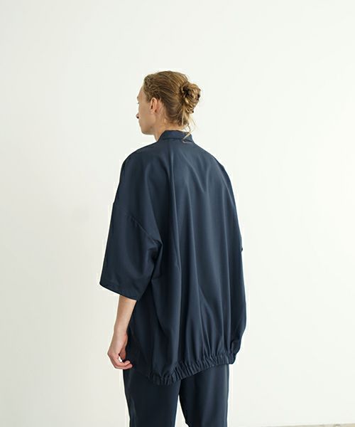 VU ヴウ balloon shirt [DEEP BLUE］バルーンシャツ vu-s24-s01