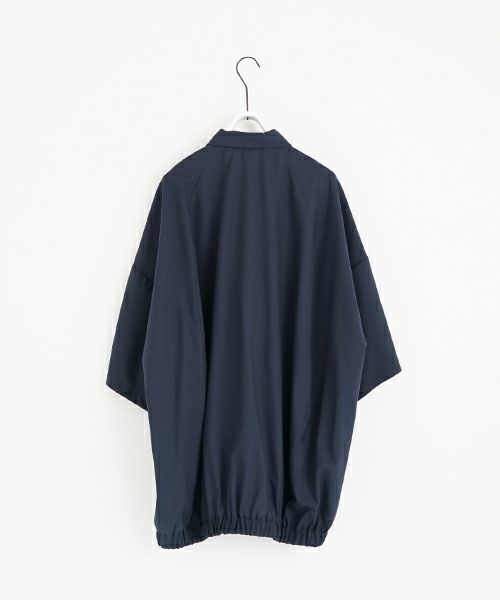 VU ヴウ balloon shirt [DEEP BLUE］バルーンシャツ vu-s24-s01