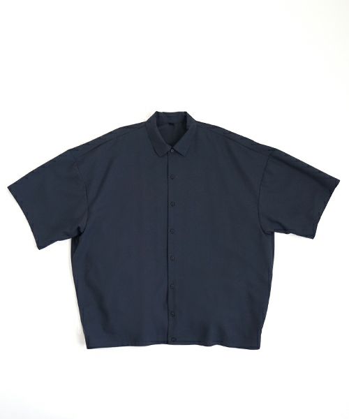 VU ヴウ balloon shirt [DEEP BLUE］バルーンシャツ vu-s24-s01