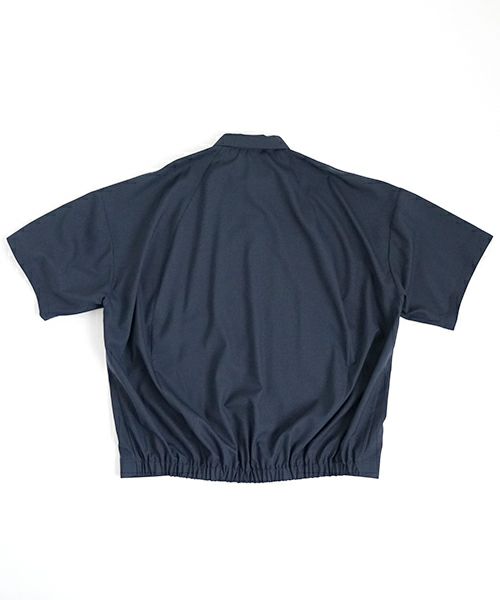 VU ヴウ balloon shirt [DEEP BLUE］バルーンシャツ vu-s24-s01