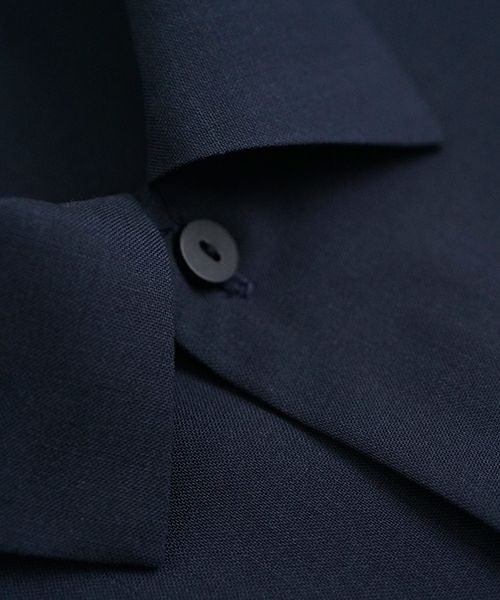 VU ヴウ balloon shirt [DEEP BLUE］バルーンシャツ vu-s24-s01